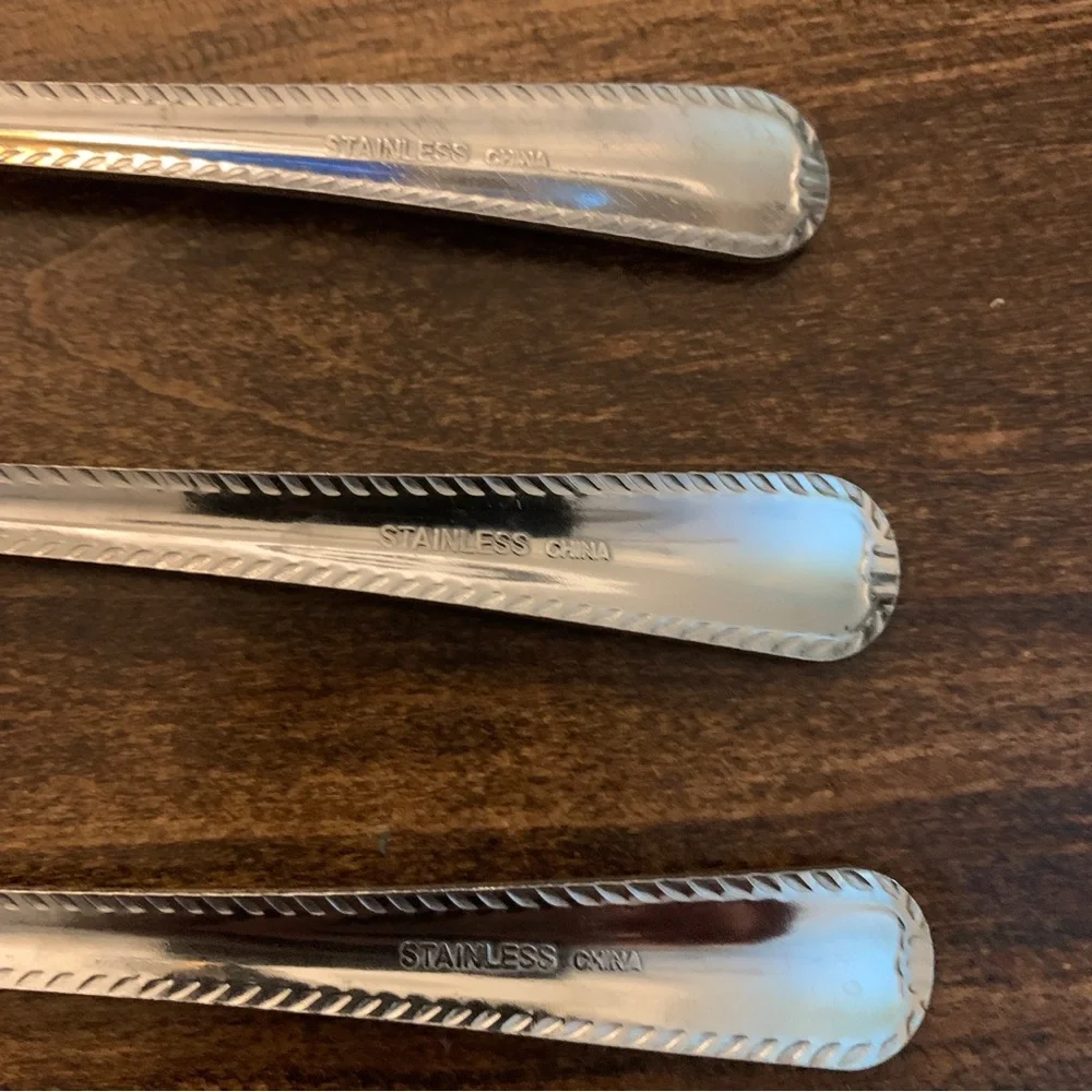 4/$15 Three stainless tablespoons